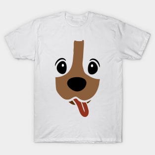 Dachshund Face Funny Dog Halloween Costume T-Shirt